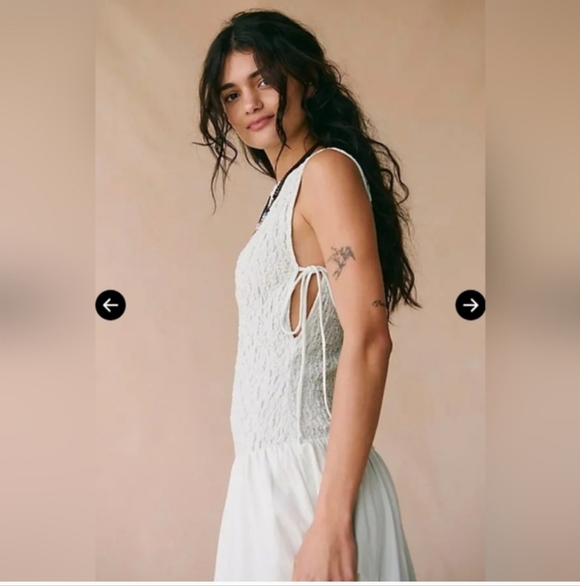 NEW Free People Sterling Maxi Dress in Size XS In Soft Flower Blue - Picture 3 of 10